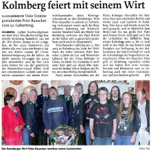 Zeitungsberichte